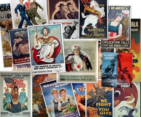 CD 4000 World War Propag, a POSTERS Images Art Advertisement Allies