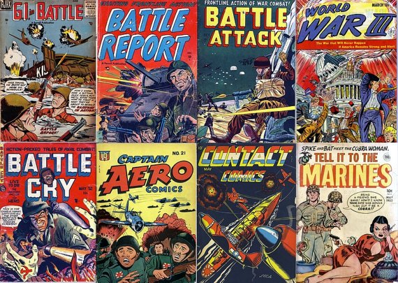 World WAR & HEROES Comics DVD Golden Age (vol 5) G I Joe Marines Attack Navy USA