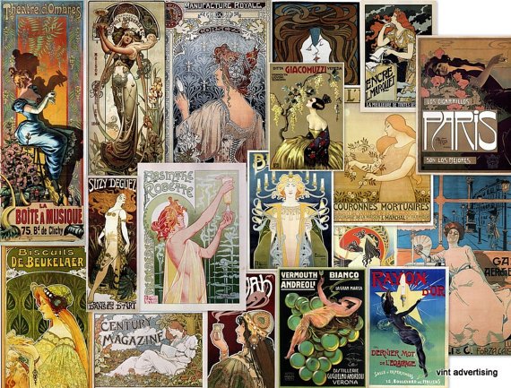 DVD Hi Res Posters Img.: Art NOUVEAU WOMEN In