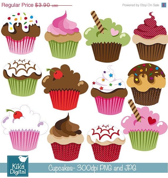 Cute Cupcakes Clipart