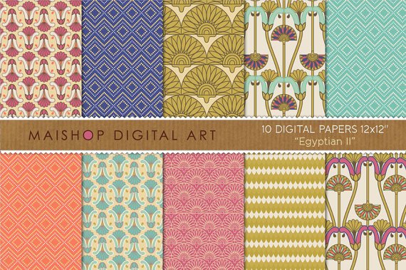Digital Paper Egyptian II