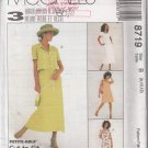 McCall's 8719-Woman's Jacket, Dress Sz 8-10-12 Sewing Pattern UNCUT