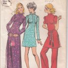 Simplicity 9519-Woman's Dress, Tunic, Pants Sz 10 Vtg 70's Sewing Pattern