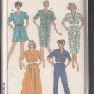 Simplicity 7492-Vtg 80's Woman Dress, Jumpsuit Sewing Pattern Sz 6-8