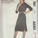 McCall's 6685-Vtg 80's Woman Knit Dress Sewing Pattern Sz 6-8-10 UNCUT