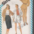 Simplicity 6335-Vtg 80's Woman Pants, Short, Skirt, Jacket Patttern Sz 10 UNCUT