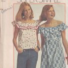 Simplicity 6226-Vtg 70's Woman Dress or Top Sewing Pattern Sz Medium (12-14)