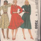 McCall's 7288-Vtg 80's Woman Dress Sewing Pattern Sz 10