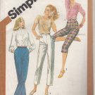 Simplicity 5148-Vtg 80's Woman Straight-Leg Pants Sewing Pattern Sz 8 UNCUT