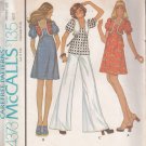 McCall's 4373-Vtg 70's Woman Dress, Top Sewing Pattern Sz 8