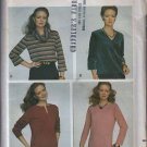 Butterick 3969 Misses Pullover Tops 80s Sewing Pattern Sz Small (8-10)