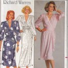 Butterick 3751 Misses Mock Wrap Dress Sz 10 Vtg 80's Sewing Pattern UNCUT