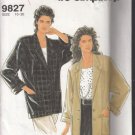 Simplicity 9827-Woman's Unlined Jacket Sz 10-20 Sewing Pattern UNCUT