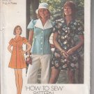 Simplicity 6220-Vtg 70's Junior/Teen Dress, Top, Sewing Pattern Sz 11/12 UNCUT