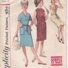 Simplicity 4960-Vtg 50's Sub-Teen One-Piece Dress Sewing Pattern Sz 12s
