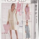 McCall's 8616-Woman's Jacket, Skirt Sz 10-12-14 Sewing Pattern UNCUT