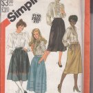 Simplicity 5662-Vtg 80's Woman Skirts Sewing Pattern Sz 8 UNCUT