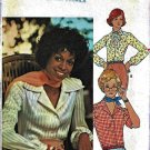 Butterick 5727 Misses Buttondown Blouse Sz 8 Vtg 70's Sewing Pattern UNCUT