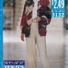 Butterick 3132 Misses Easy Baseball Style Jacket Pants Sewing Pattern L-XL UNCUT