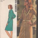 Simplicity 5731-Vtg 70's Woman Button-Front Dress Sewing Pattern Sz 16 UNCUT