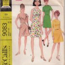 McCall's 9083-Woman's Basic Dress Sz 12 Vtg 60's Sewing Pattern UNCUT