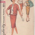 Simplicity 4810-Vtg 50's Woman's Skirt, Blouse, Jacket Sewing Pattern Sz 14