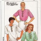Simplicity 9056-Woman's Blouses Sz 16-18-20 Vtg 80's Sewing Pattern UNCUT
