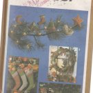 Simplicity 9207-Vtg 70's Christmas Ornaments, Stockings, Wreath, Sewing Pattern