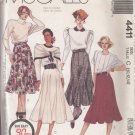 McCall's 4411-Woman's Skirts, Belt Sz 10-12-14 Vtg 80's Sewing Pattern UNCUT