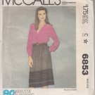 McCall's 6853-Vtg 70's Woman Skirt Sewing Pattern Sz Small
