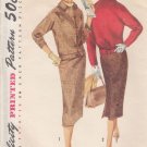 Simplicity 1719-Vtg 50's Woman's Two-Piece Suit Sewing Pattern Sz 14