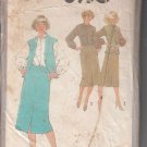 Simplicity 8930-Vtg 70's Woman Skirt, Blouse, Vest Sewing Pattern Sz 12