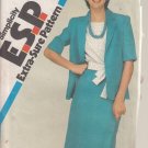 Simplicity 5889-Vtg 80 Woman Skirt, Top, Jacket Sewing Pattern Sz 10-12-14 UNCUT