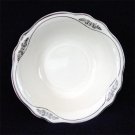 Homer Laughlin Virginia Rose Patrician Berry Bowl Silver Platinum Trim