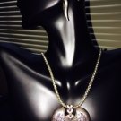 Angel Wings Necklace And Earrings Set