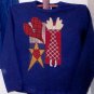 Jacket & Sweatshirt Primitive Applique Pattern for Quilt or Sweatshirt, PATTERN ONLY  TCB 207-1
