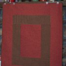 Quilted Rust Flannel Throw
