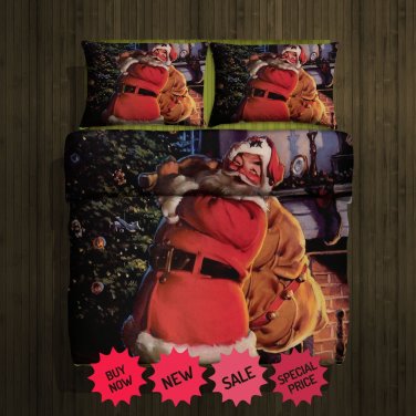 Santa Clause Fleece Blanket & 2 Pillow Cases #86474691,86474693  (2)