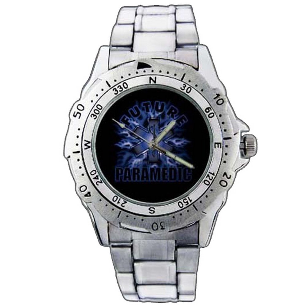 PE147 Future Paramedic EMT EMS Stainless Steel Wrist Watch