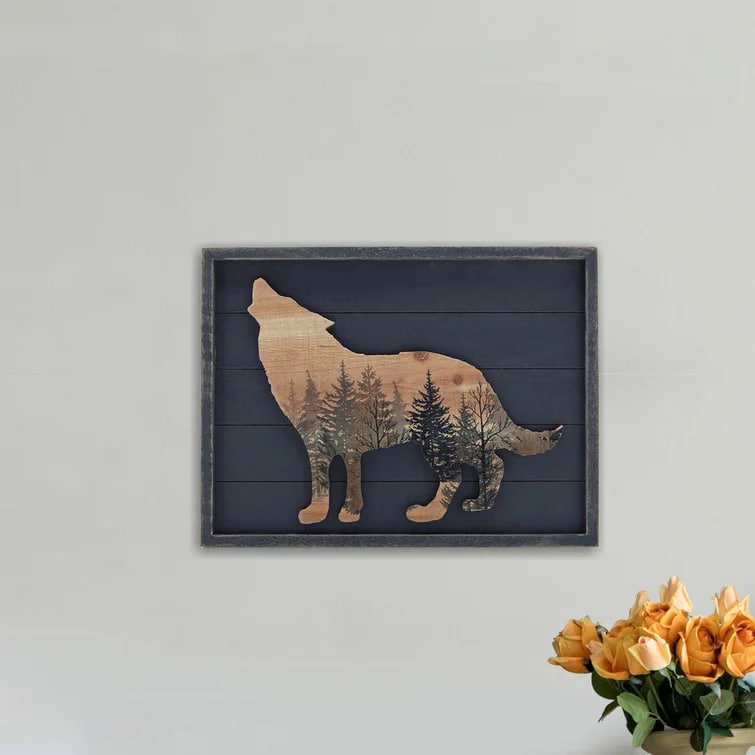 Solid Wood Wildlife Wall Decor