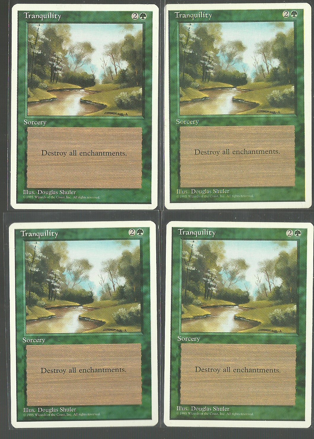 Tranquility x4 - NM - 4th Edition - Magic the Gathering