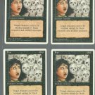 Fear x4 - NM - 4th Edition - Magic the Gathering