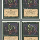 Bog Imp x4 - NM - 4th Edition - Magic the Gathering