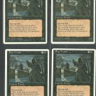 Bog Wraith x4 - NM - 4th Edition - Magic the Gathering