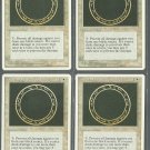 Circle of Protection Black x4 - NM - 4th Edition - Magic the Gathering