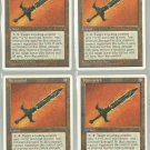 Runesword x4 NM Chronicles Magic the Gathering