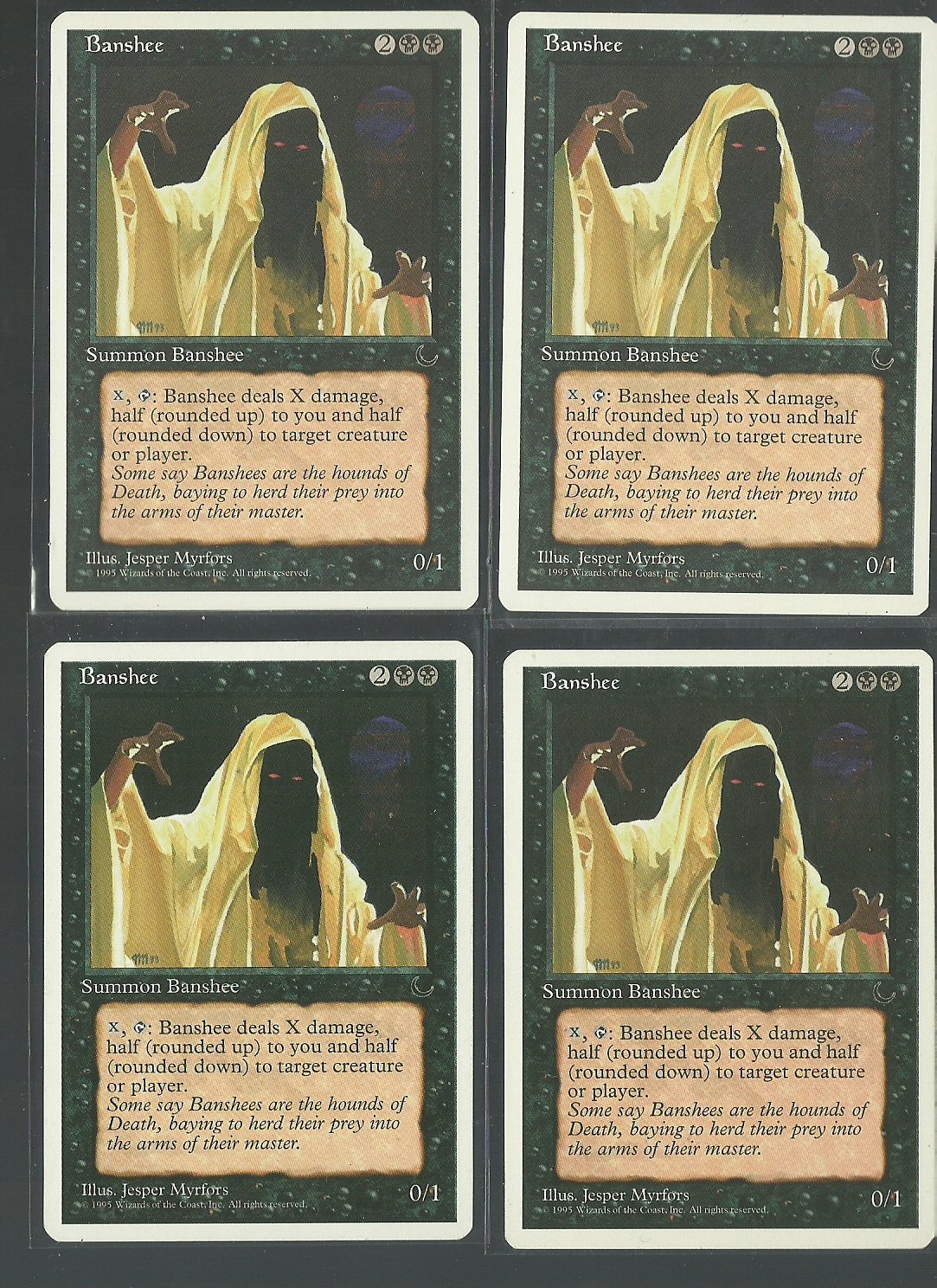 Banshee x4 NM Chronicles Magic the Gathering