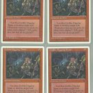 Goblin Digging Team x4 NM Chronicles Magic the Gathering