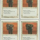 War Elelphant x4 NM Chronicles Magic the Gathering
