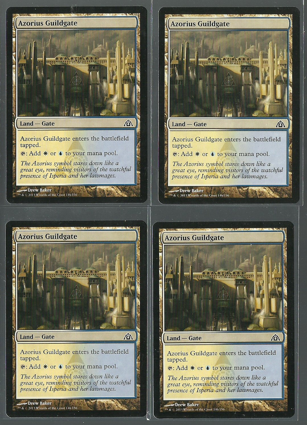 Azorius Guildgate x4 NM Dragons Maze Magic the Gathering